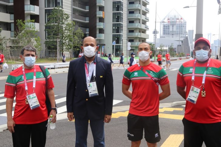 طه الكشري يلتقي ببعثة المنتخب الوطني للسباحة