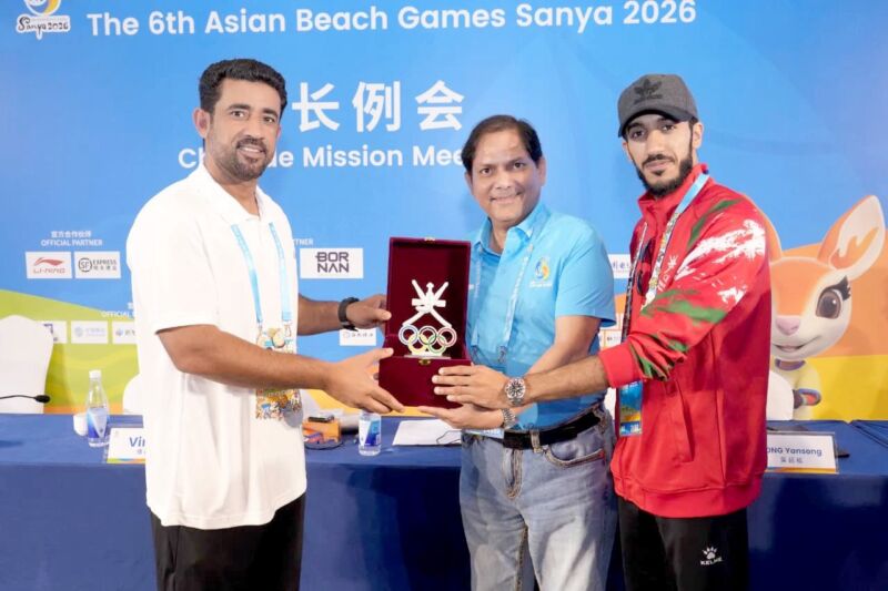 Image for the Tweet beginning: 📸| مدير بعثة #سلطنة_عُمان إسحاق