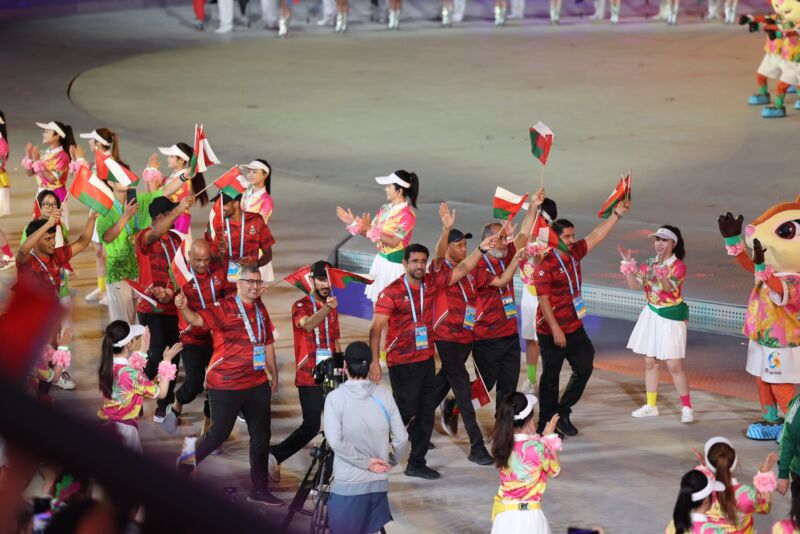Image for the Tweet beginning: 📸| بعثة #سلطنة_عُمان تشارك في